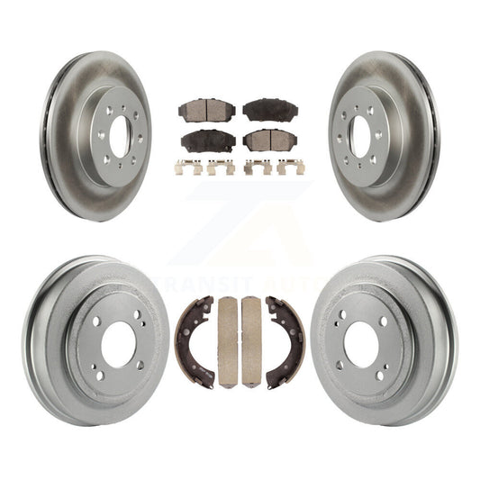 Coated Upgrade Brake Kit For 1994 Honda Civic EX and with Coupe and Automatic transmission KGT-102528 Transit Auto
