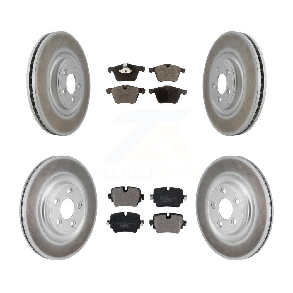 Coated Upgrade Brake Kit For 2016 Jaguar XJ Base and with 3.0L. With Electric Parking Brake KGT-103407 Transit Auto