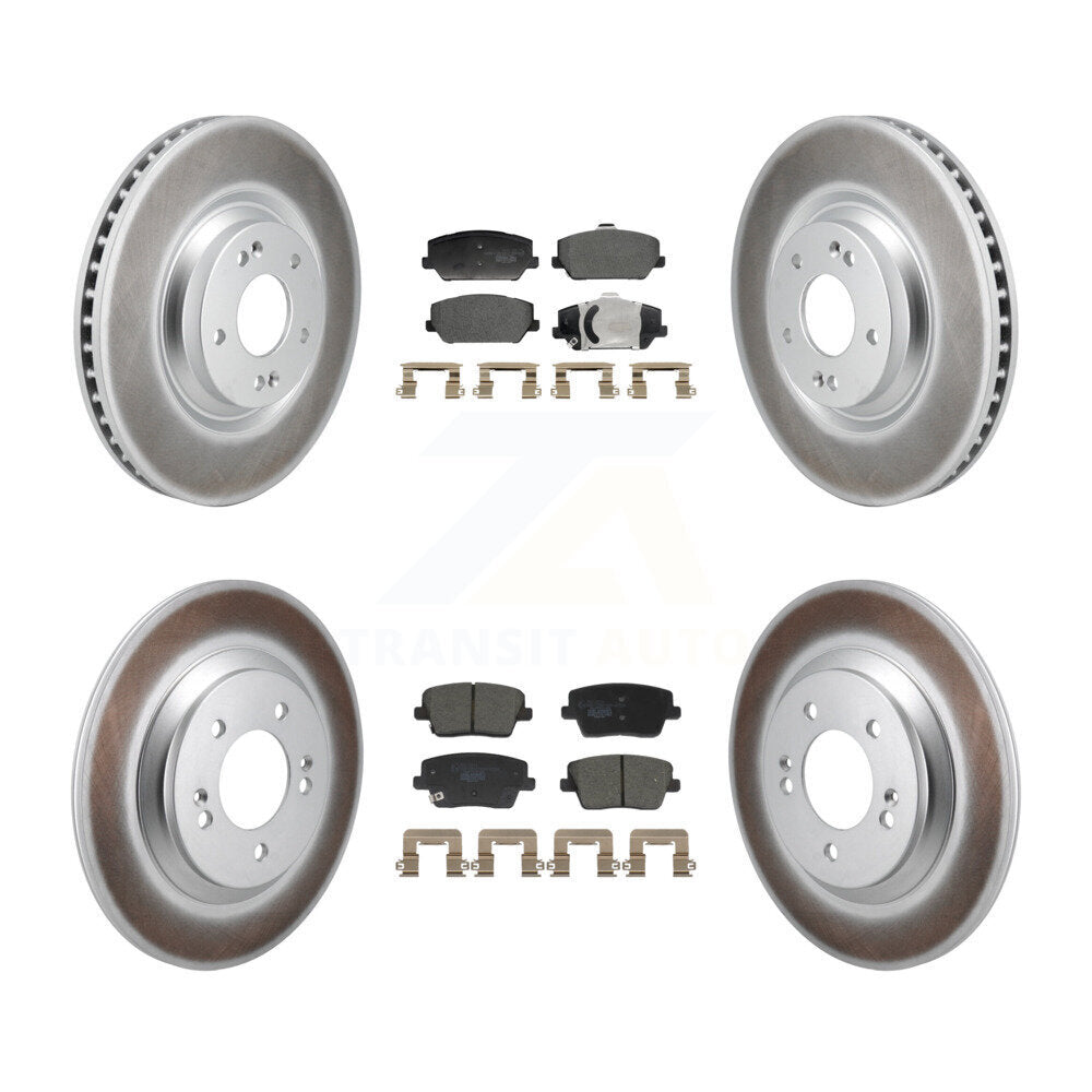 Coated Upgrade Brake Kit For 2020 Hyundai Veloster N Without Performance Package KGT-103422 Transit Auto