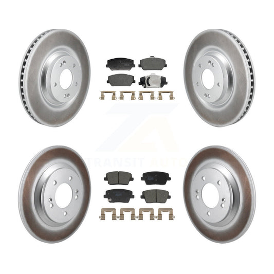 Coated Upgrade Brake Kit For 2019 Hyundai Veloster N Without Performance Package KGT-103422 Transit Auto