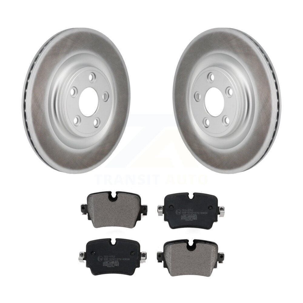 Coated Upgrade Brake Kit For 2016 Jaguar XJ Base and with 3.0L. With Electric Parking Brake KGT-103407 Transit Auto